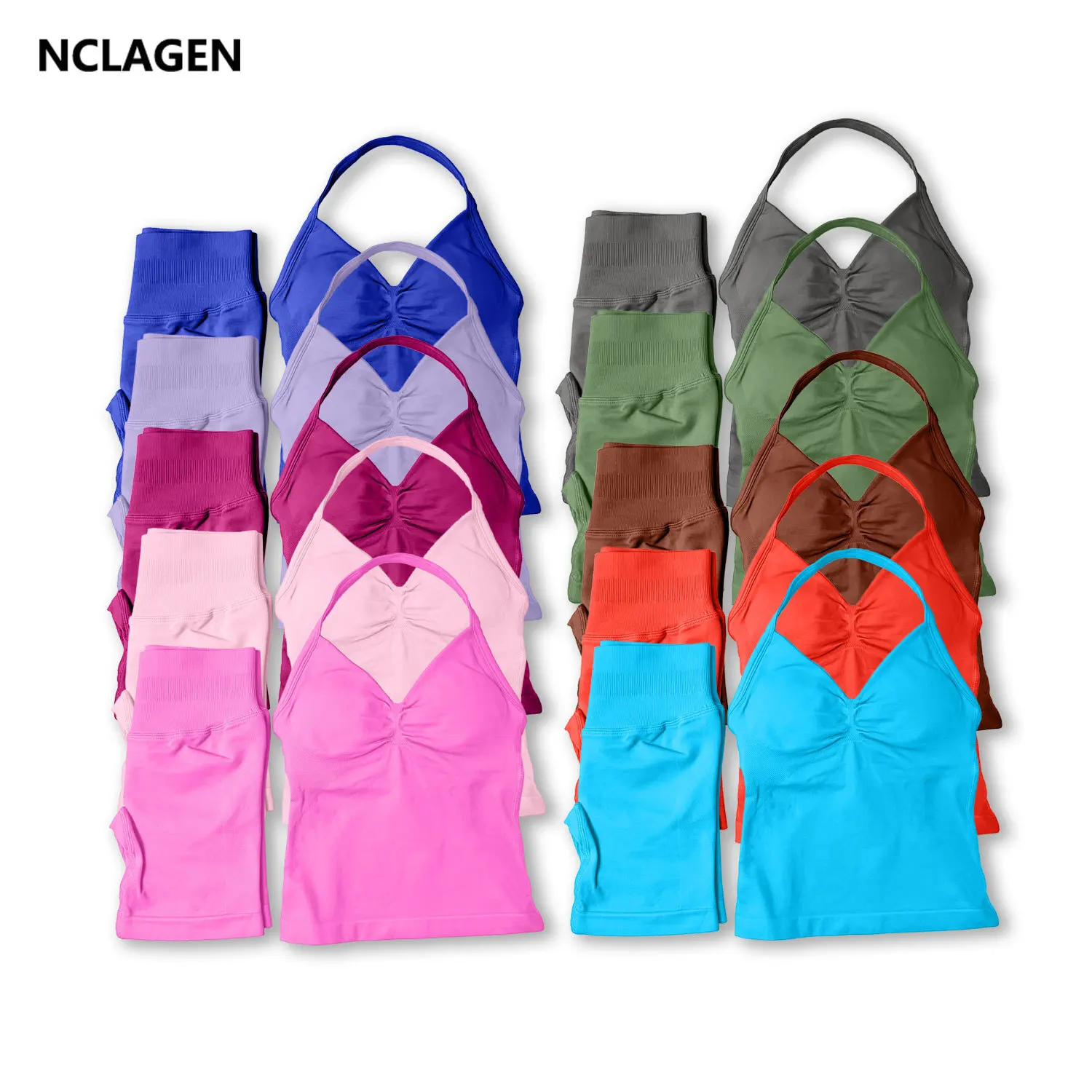 �y�Z�[�����zNCLAGEN ���K�Z�b�g�����̑����I�����C���X�g���b�v�g�b�v�V���[�c�A�N�e�B�u�E�F�A�X�|�[�c 2 �s�[�X�t�B�b�g�l�X�X�[�c�����j���O���[�N�A�E�g�X�|�[�c�E�F�A