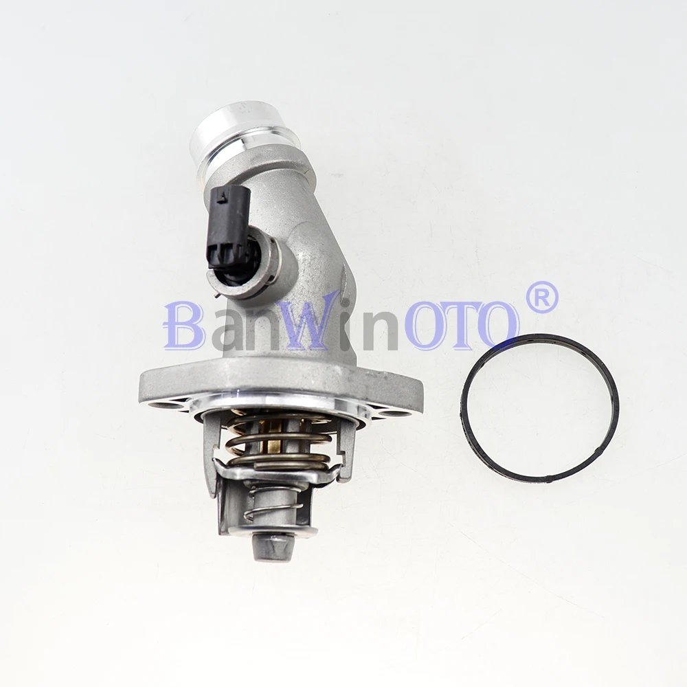 Car Thermostat Housing Assembly Engine Coolant fit for Hyundai Elantra Kona Veloster 2.0L Kia Seltos Soul 25500-2E085 255002E085