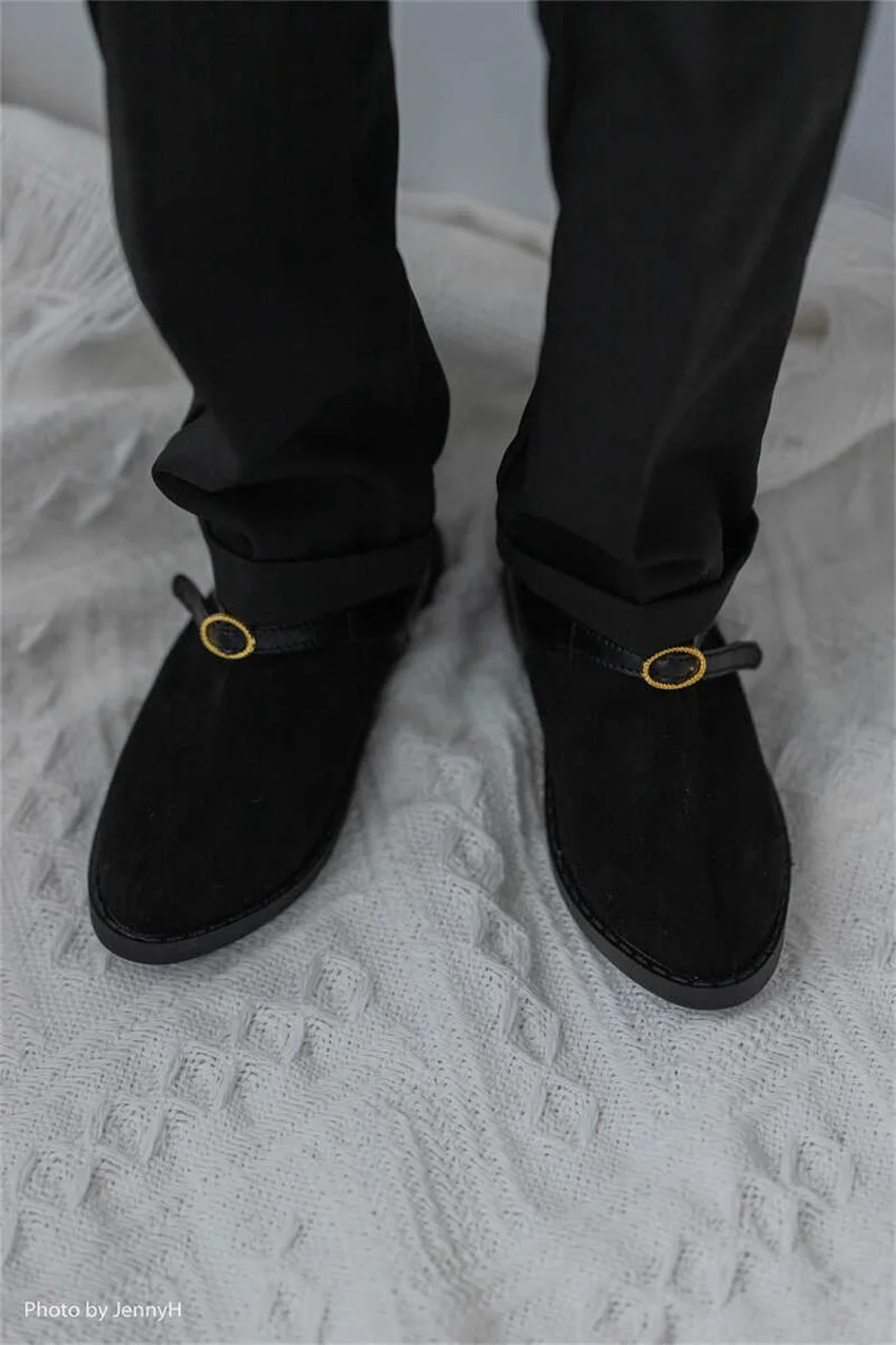 BJD Shoes Uncle, strong uncle suede ankle boots BJD doll accessories