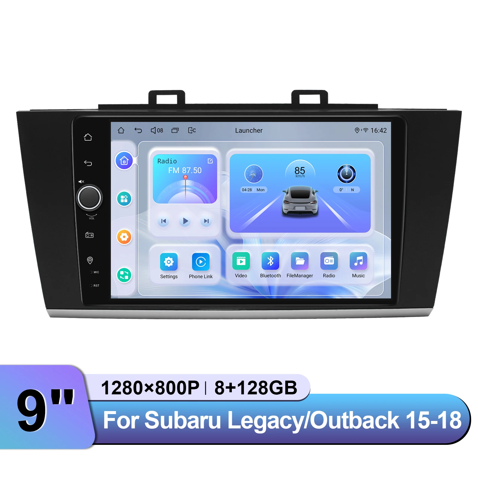 JOYING 9 بوصة 1280*800 شاشة تعمل باللمس ترقية راديو السيارة ستيريو رئيس وحدة مشغل وسائط متعددة لسوبارو ليجاسي Outback 2015- 2018