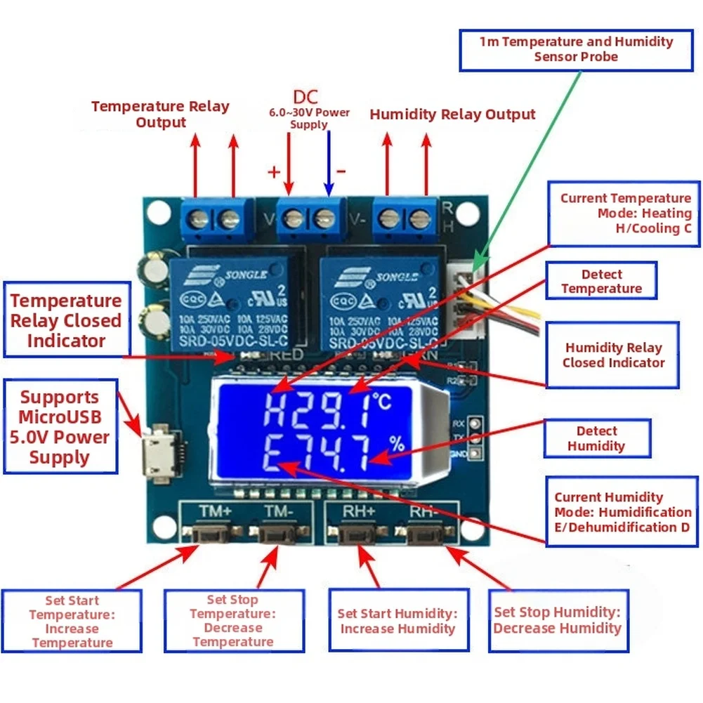 1PCS XY-TR01 Temper…
