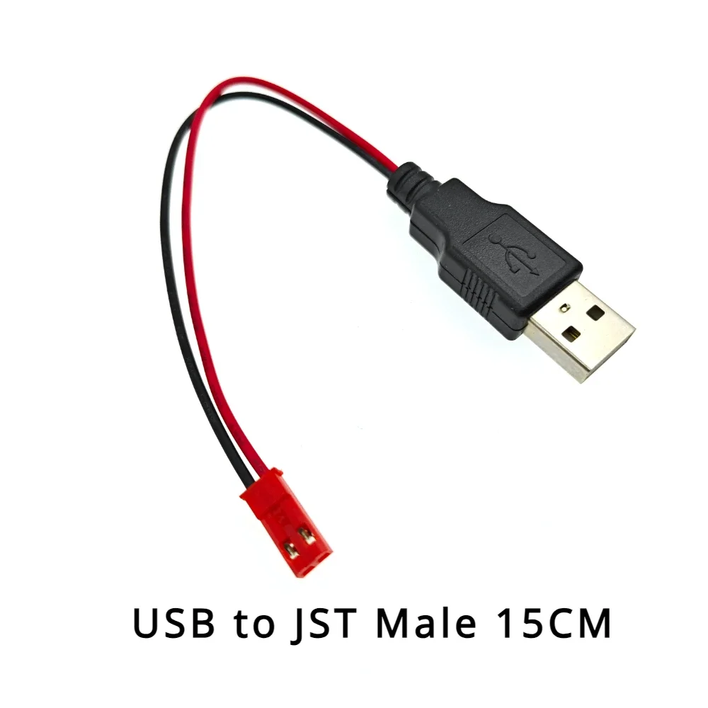 RC USB Charging 3.7V cavo caricabatteria al litio da USB a JST /SM /DuPont/XH2.54/PH2.0 spina futaba per 3Rc Drone Quadcopter