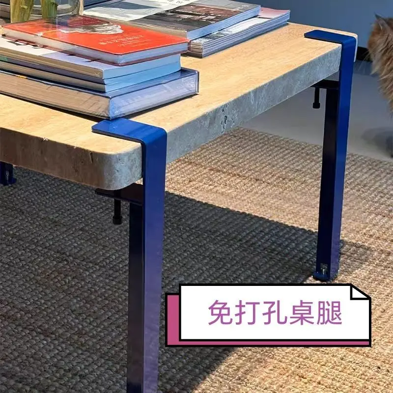 Personalized table leg bracket DIY free punching table foot metal support foot easy to disassemble and move