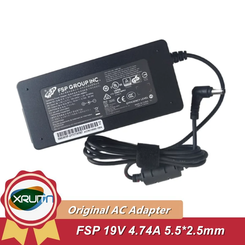 Genuine FSP FSP090-ABBN3 19V 4.74A Switching Power Adapter 90W Laptop Power Supply Charger FSP090-ABBN2 ​FSP090-ABAN2 5.5*2.5mm