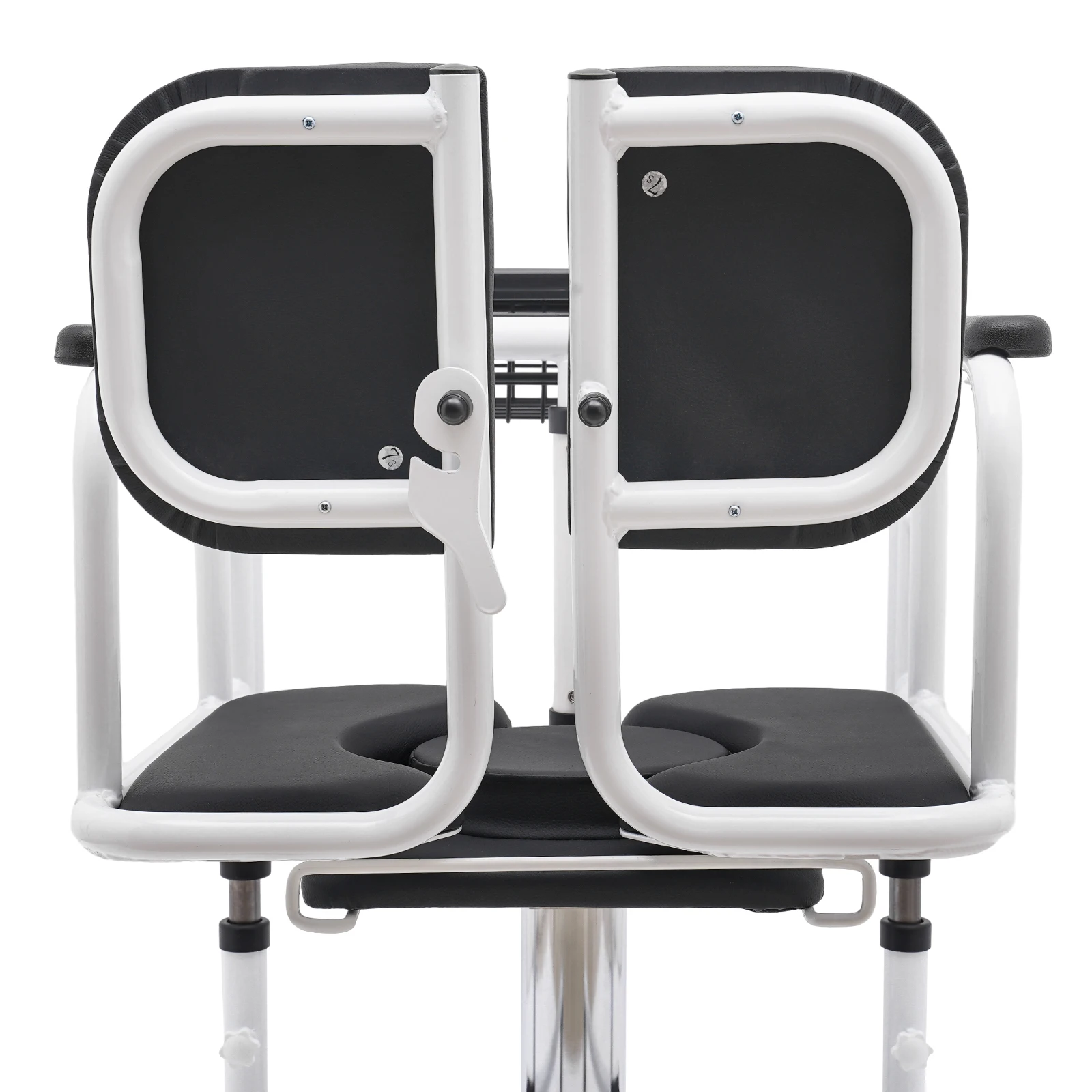 Hydraulischer Patientenlifter für den Heimgebrauch, tragbarer Transferstuhl mit 4 Universalrädern & 180°-Drehung ° Liegesessel, 150 kg Tragkraft, Pflegehilfe für Senioren (Schwarzes Display, gleiche Spezifikationen für Orange & Blau) – Detail 25