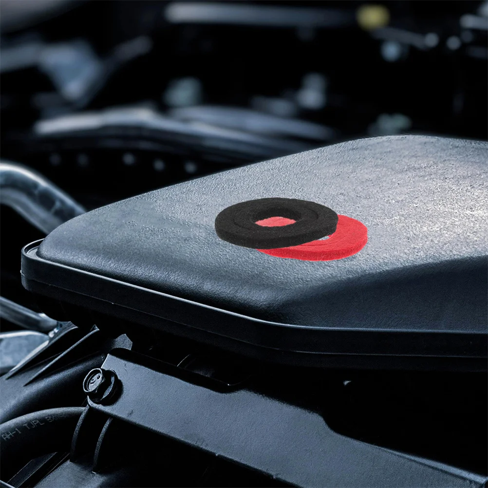 

10Pcs Terminal Protector Felt Gaskets Durable Shock Absorption Automotive Post Pads Car Accessories