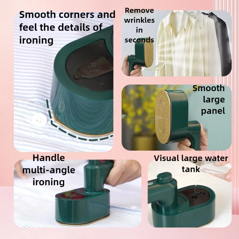 110 V-240 V Piccolo Ferro Da Sospeso A Vapore Portatile Artefatto Da Stiro A Bassa Potenza Per Uso Domestico Palmare A Due Velocità Regolabile Ferro Vestiti