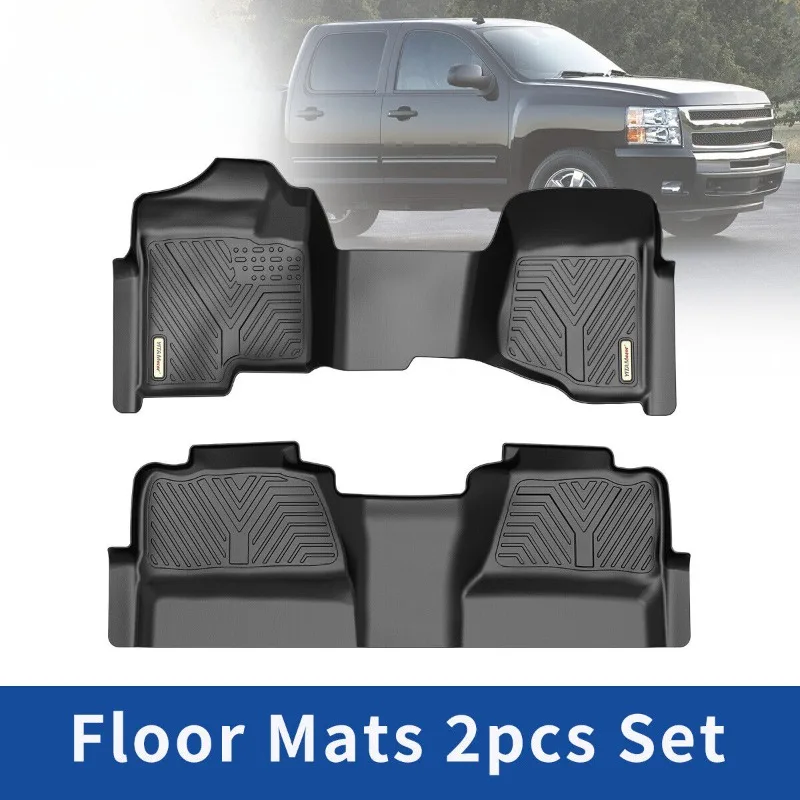 3D Floor Mats for 2007 2008 2009 2010 2011 2012 2013 Silverado Sierra 1500 Crew Cab TPE Waterproof Liners United States