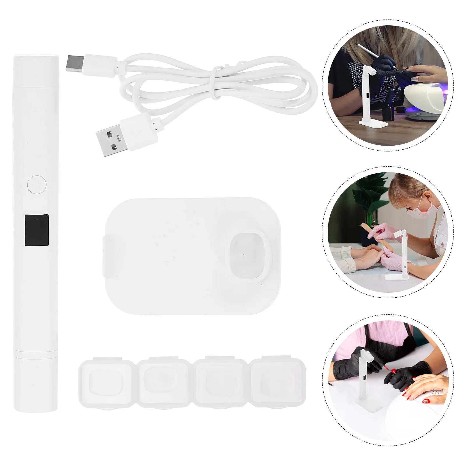 Mini Portable Uv Nail Lamp Gel Nails Manicure Light Machine Quick Dry Nail Polish Dryer Lightweight USB Manicure Tool