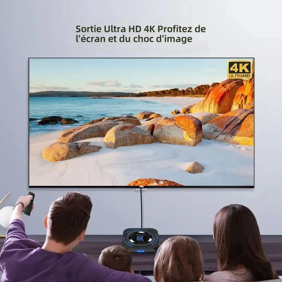 

2025 Android 12 4K 60fps 4G 32G IPTV euope Smart tv France Warehouse Global Delivery Spain Europe RK3288 BT