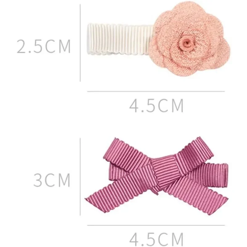 

10 Pcs New Baby Girl Beautiful Lace Flower Bow Hair Clip Set