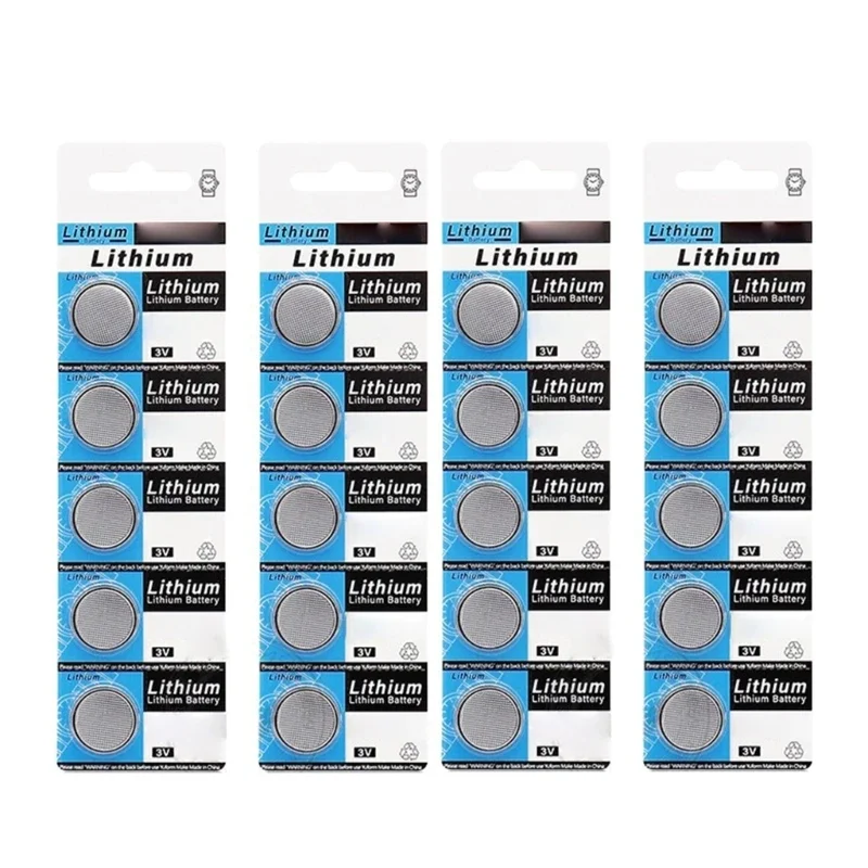 CR2032 150mAh Button Cell Battery 3V Long lasting Lithium Battery Set for Electronic Remote Control Devices