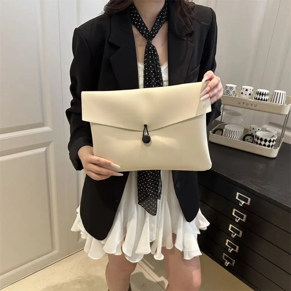 

French Handbag Ladies Clutch Bag Wallet Small Square Bag Envelope Bag Large Capacity Make Up Storage Laptop Sleeve Cover Office