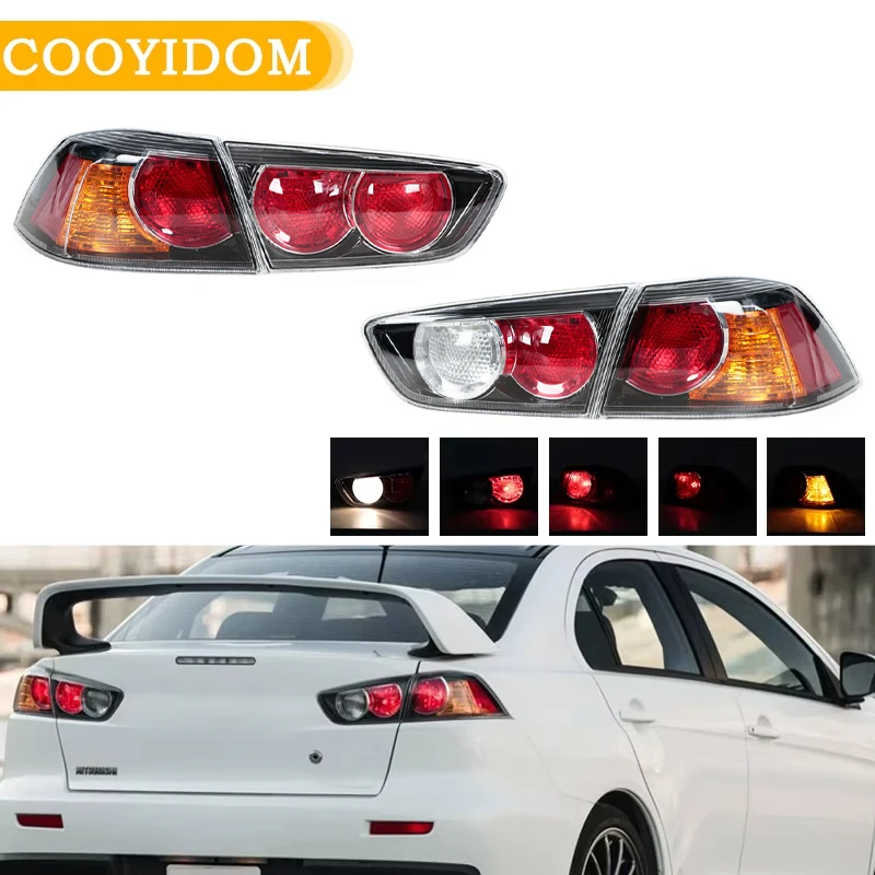 미쓰비시 랜서 EX EVO 10 2008 2009 2010 2011-2013용 자동차 테일 라이트 방향지시등 후미등 브레이크등 스톱등 어셈블리
