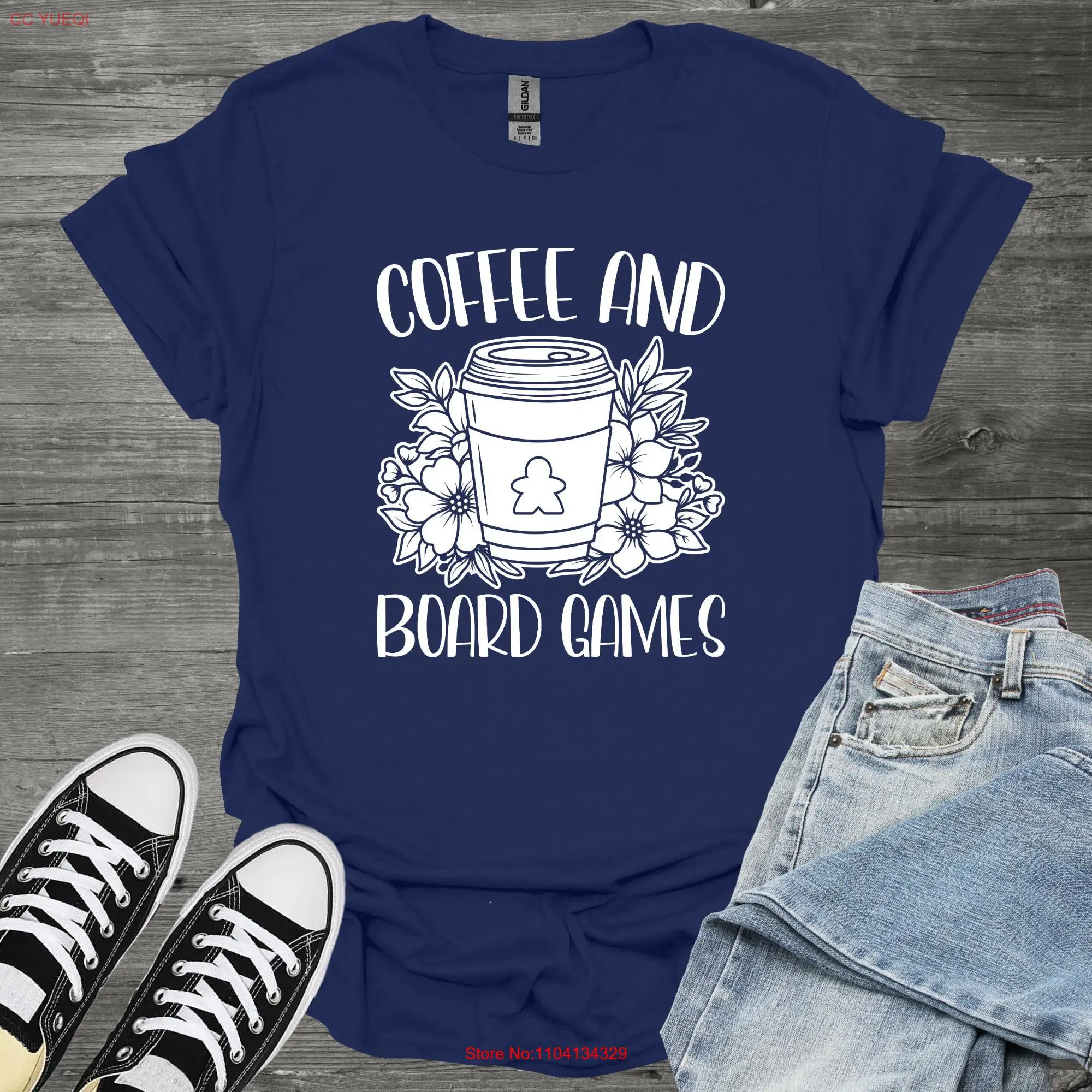 Coffee and Board Games T Shirt Funny Game Meeple Gaming for Lovers Tabletop Gamer Apparel Geeky long or short sleeves