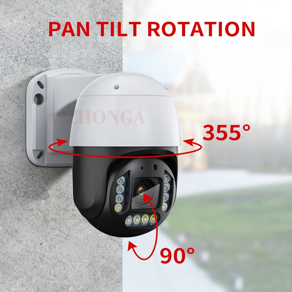 HD 8MP 4K POE Surveillance Camera for Security Protection AI Face Detect 2.7-13.5mm 5X Optical Zoom CCTV Outdoor Security Camera