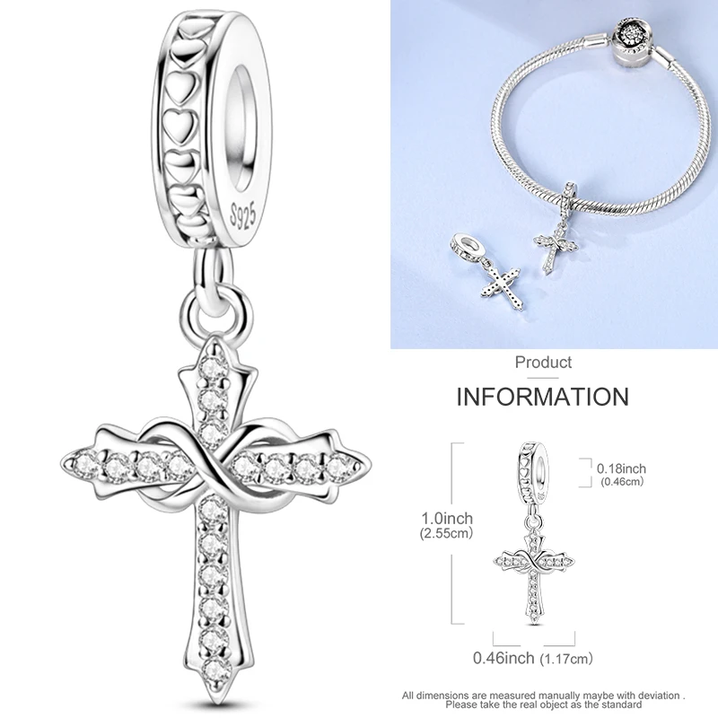 925 Sterling Silber Charm Herz Elefant Baum Reise-Perlenanhänger Passend für Europäische Armbänder DIY Damenschmuck Geschenk 2026 – Detail 22