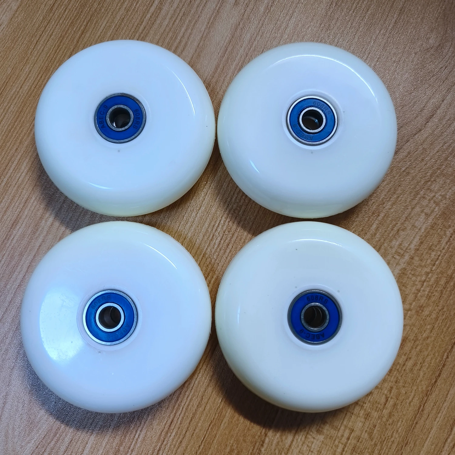 하이 레스폰스 인라인 스케이트 롤러 휠, FSK 80mm 블랙 휠, 90A 8 개 휠/로트, 무료 배송