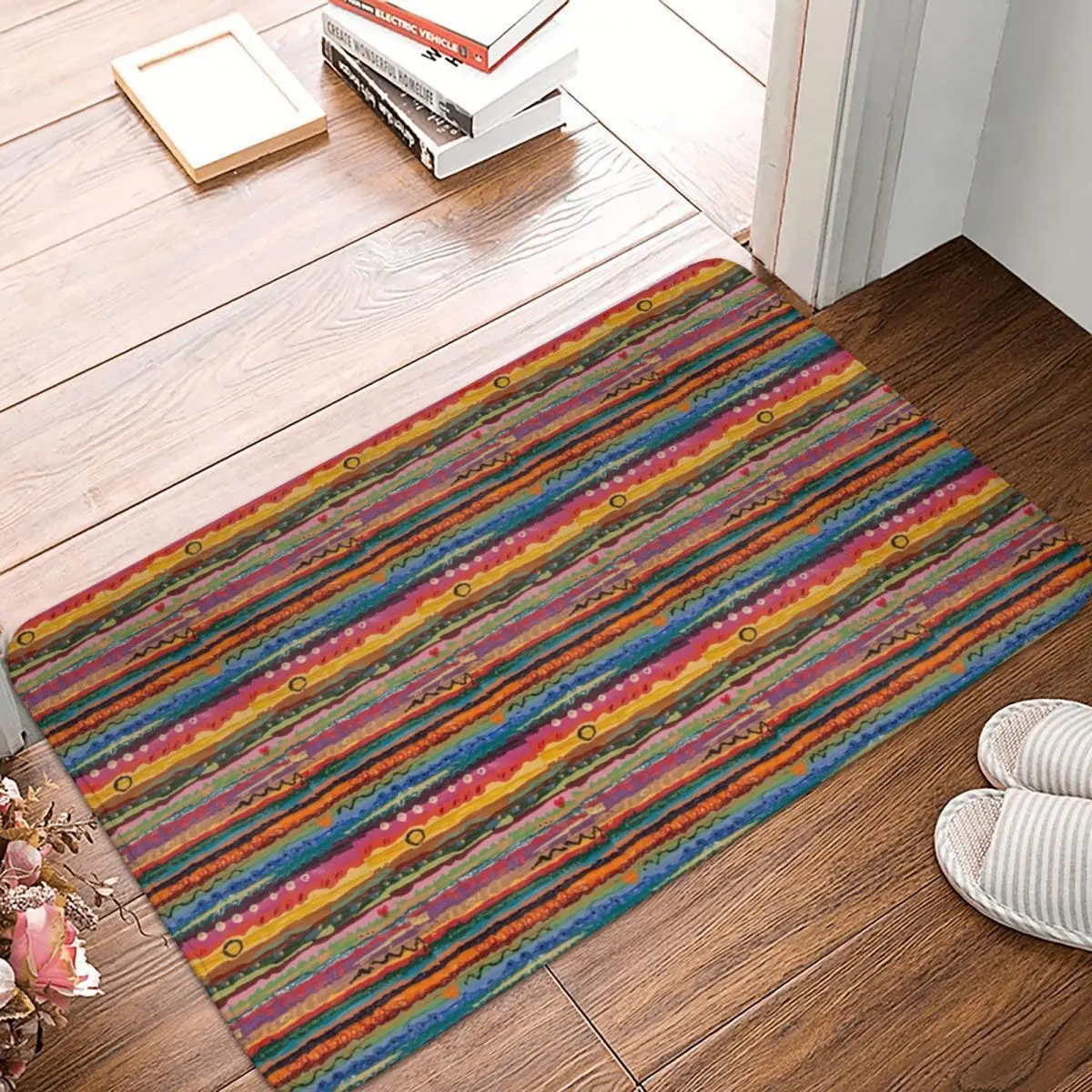 Abundant Horizons Doormat Rugs Carpet Mats Footpad Polyester Anti-slip Antiwear Front Room Corridor Kitchen Bedroom Balcony