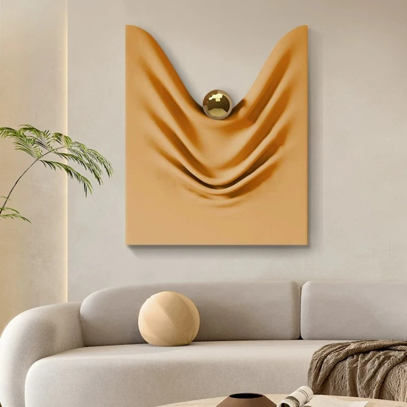 Nordic Minimalism Wall Art 3D Stereoscopic Painting Living Room Background Wall Decor Aesthetic Geometric Abstract Art Painting