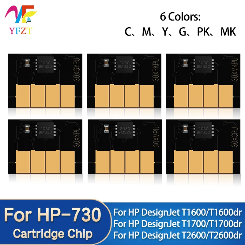 

For HP 730 HP730 Ink Cartridge chip 300ml For HP DesignJet T1600 T1600dr T1700 T1700dr T2600 T2600dr Printer ink Cartridge