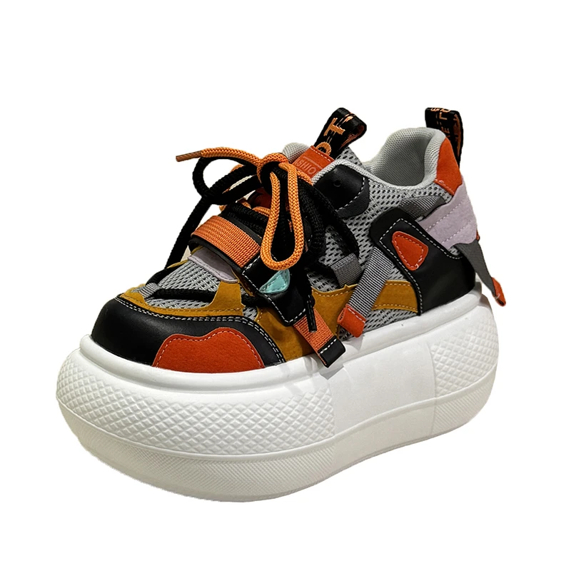 

10CM Women Spring Breathable Mesh Sneakers Casual Female Comfortable Sports Shoes New 2026 Ladies Chunky Shoes Zapatos De Mujer