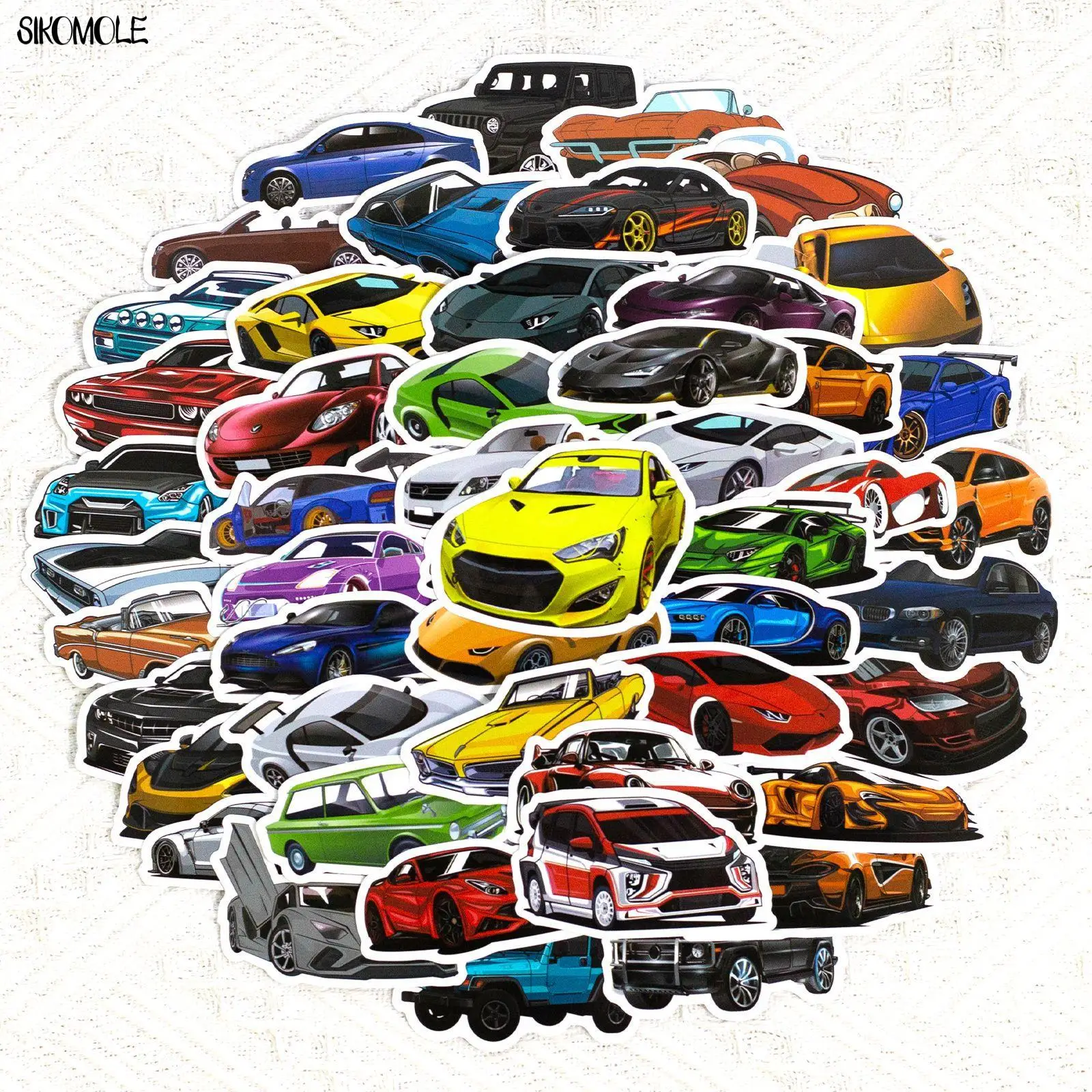 10/30/50/100Pcs Cool Jdm Retrofit Racing Auto Stickers Diy Speelgoed Laptop Gitaar Bagage Fiets skateboard Decals Graffiti Sticker F5