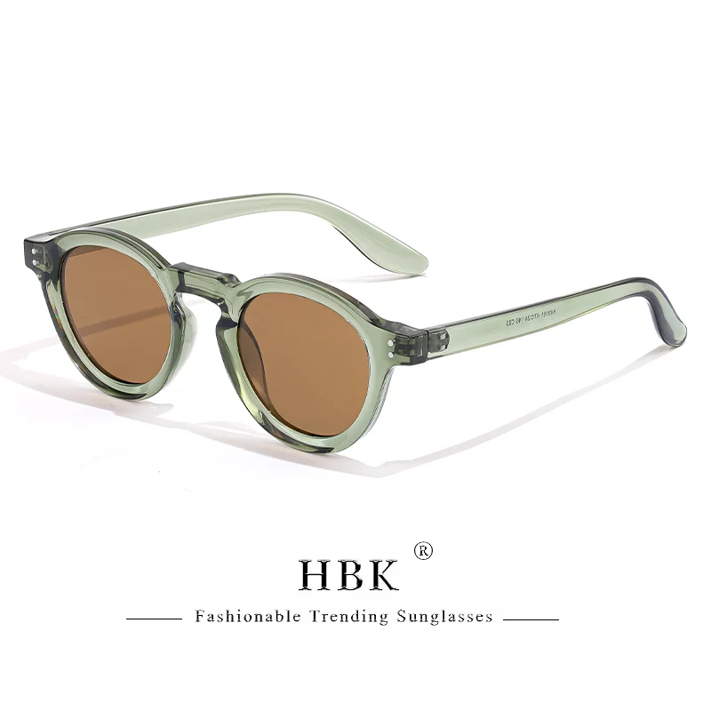 HBK Mode Polarisierte Sonnenbrille Männer Retro TR90 Hochwertige TAC Linsen Runde Sonnenbrille Frauen Fahren Angeln Brillen Reisen – Detail 16