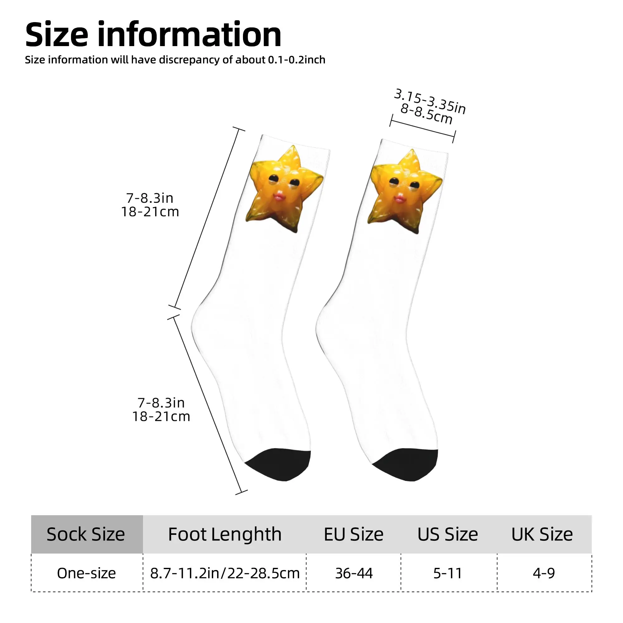 المتخصصة الفواكه مضحك Ai Starfruit الوحش الجنرال Z Brainrot ميمي جوارب الجوارب الحديثة الرجال الجوارب الخريف الجري المضادة للانزلاق الجوارب #5