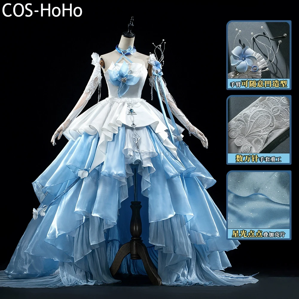 

COS-HoHo Arknights Amiya AMBIENCE SYNESTHESIA V2.0 Game Suit Elegant Dress Uniform Cosplay Costume Halloween Party Outfit Women