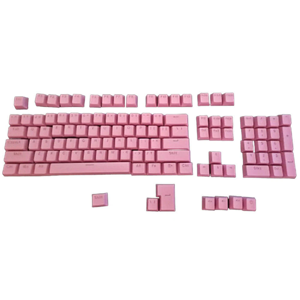 New 104 Pcs Mechanical Keyboard Keycaps Set OEM Replacement Backlit  ABS Purple White Key Cap for 61/87/104 Key Cherry MX Keycap