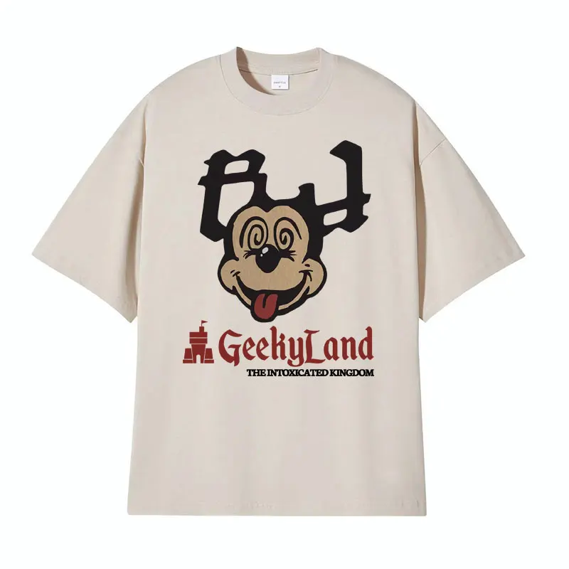 Rapper RR KanKan Really Rich Geekyland Graphic Tee Shirt Summer Men Harajuku Retro T-shirt Unisex Fashion Oversized T Shirt Tops