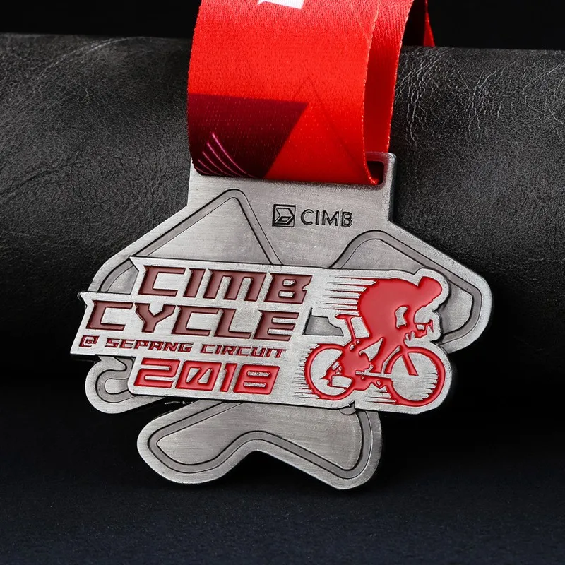 Customized Metal Medal for Cycling, Motorcycle Association, Excellent Individual Paint, Alloy, Customized