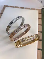 Luxury Stainless Steel lucky beads Bracelet&Bangle Fashion Men's&woman Jewelry Classic high quality brand Bracelet couple gifts