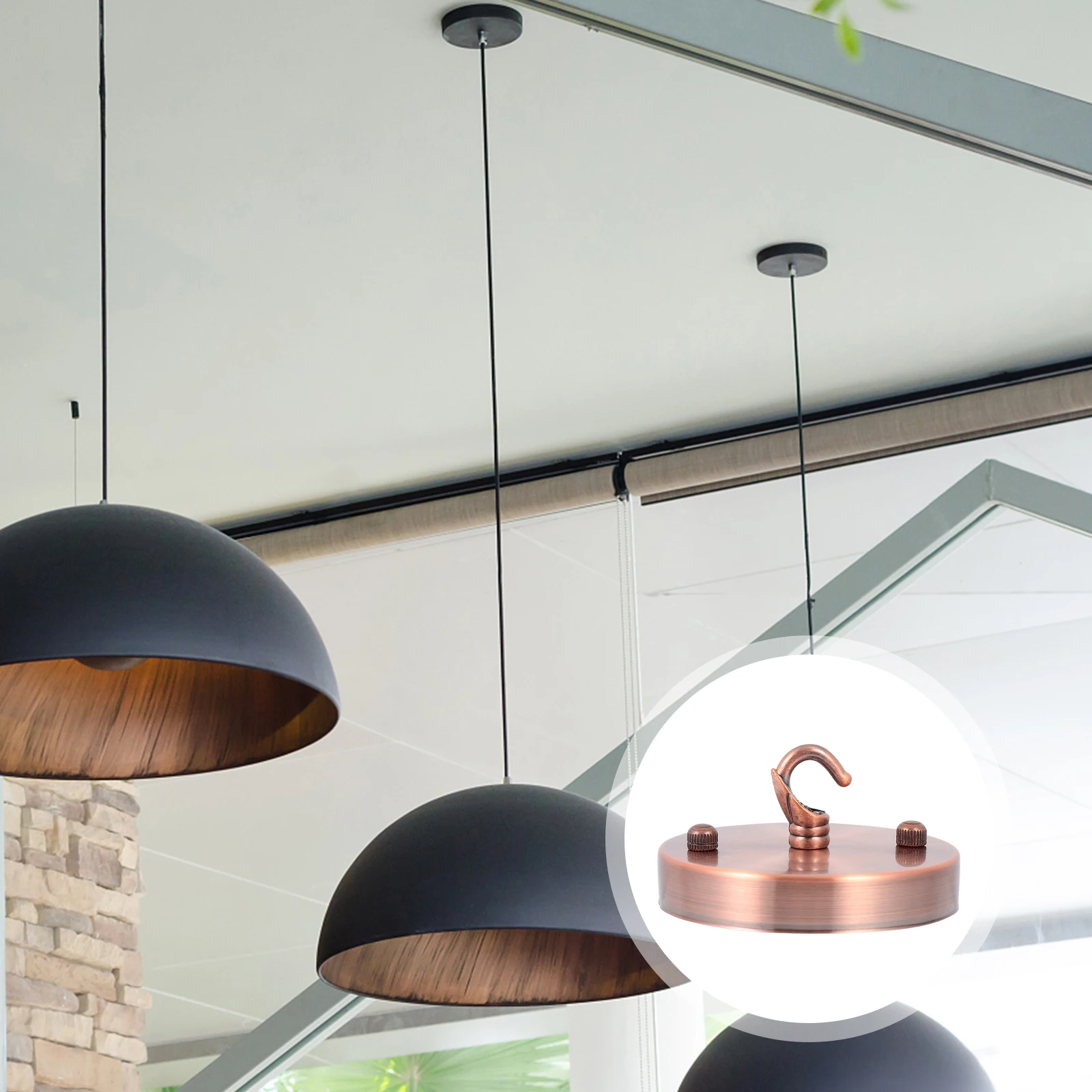 

Retro Chandelier Accessories Iron Ceiling Plate Light Medallion Vintage Canopy Fixture Durable Kitchen Bathroom Decor Lamp
