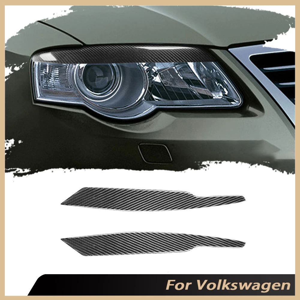 

Carbon Fiber for Volkswagen Golf 8 MK8 Rline GTI for Golf 6 VI MK6 for Golf 7 MK7 2005-2018 Headlight Eyebrow Eyelids Cover Trim