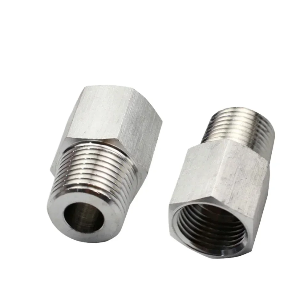 M10 M14 M20 1/8 "1/4" 3/8 "1/2" BSP NPT żeński męski reduktor ze stali nierdzewnej tuleja łącznik rurowy łącznik manometr wysokiego ciśnienia