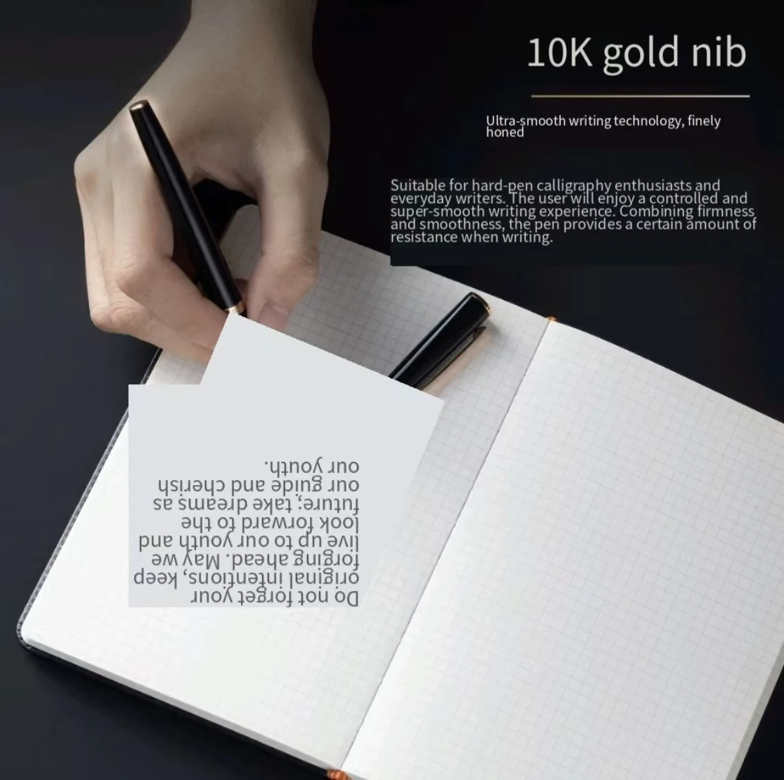 Hero 10K Gold Nib Fountain Pen, Premium Elegant Pen for Ladies, Delicate Gift Box Set, Business Office Writing Artistic Gifting