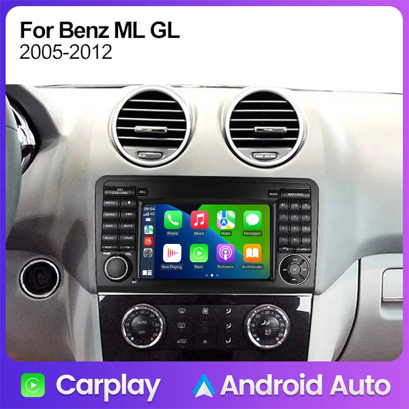 MEKEDE Android Auto Car Radio Multimedia Player For Mercedes Benz ML GL W164 ML350 ML500 GL320 X164 ML320 GL350 Carplay WIFI BT