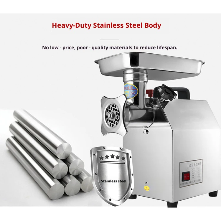 Industrial Electric Meat Grinder 220V/110V High Power Meat Chopper Mincing Machine Stainless Steel Food Processor for Kitchen