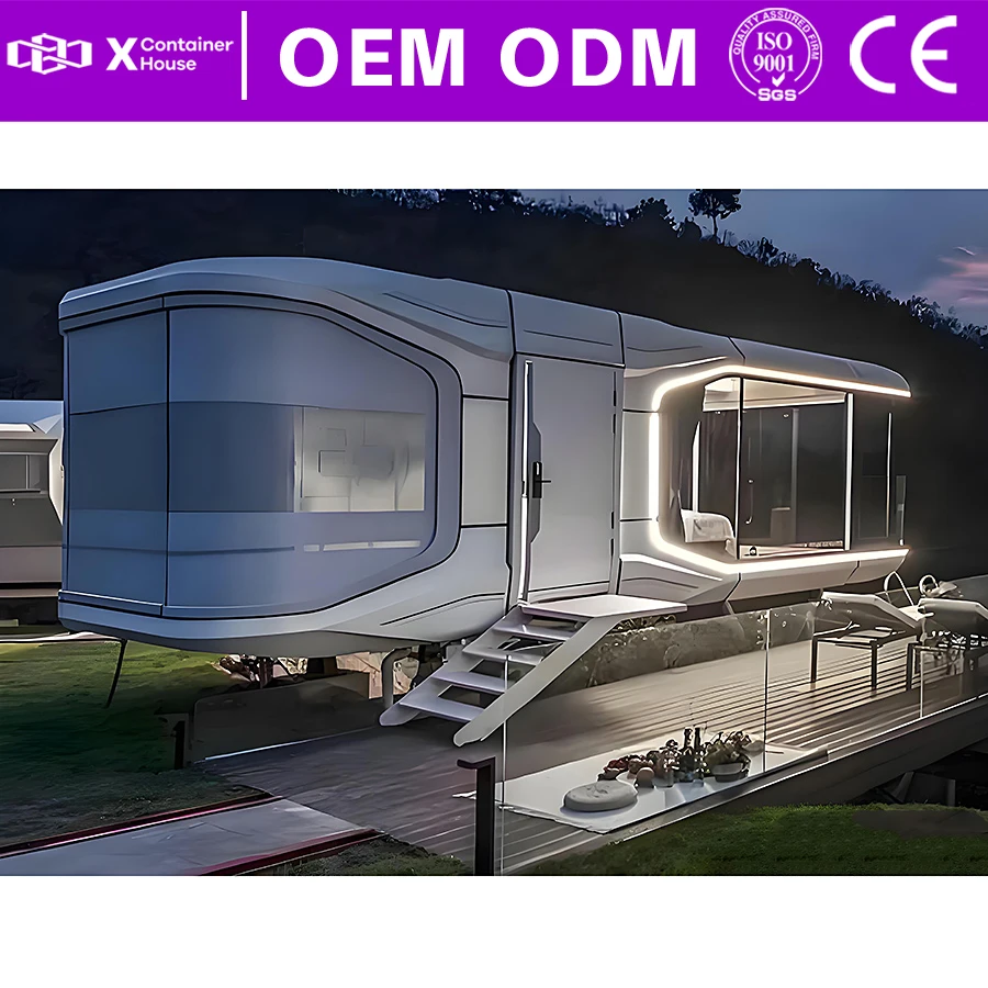 Moisture Proof Modular Container Houses Prefabricated Home Space Capsule Home Tiny Homes Prefabricated Portable House Waterproof