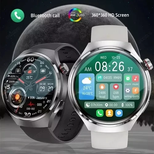 2024 GPS Smartwatch Männer GT4 Pro Amoled 360*360 HD-Bildschirm NFC Bluetooth Anruf wasserdichte