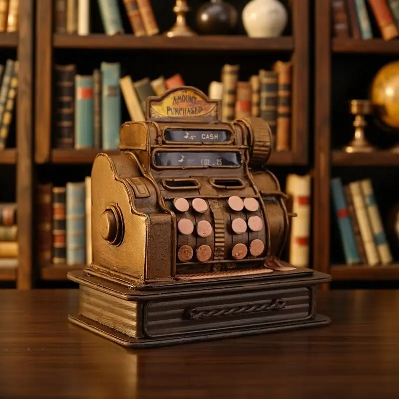 Vintage Desktop Ornaments, Iron Crafts, Cash Register Ornaments, E-sports Room Atmosphere Decoration Gifts