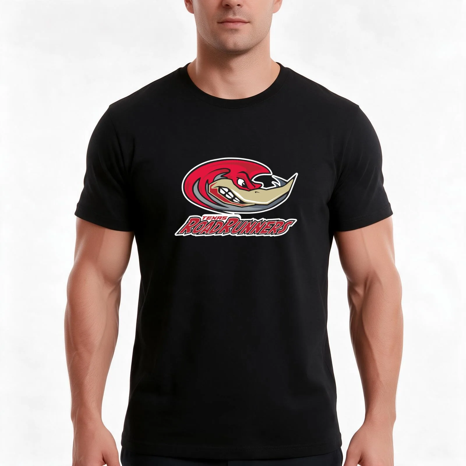 Texas Roadrunners T-Shirt Summer Casual Cotton Tee Oversized Streetwear Tops Vintage Graphic Print Loose Fit Short Sleeve
