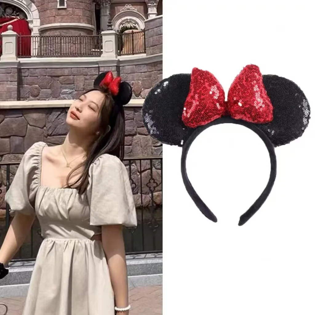 

Amusement park sequins, Mickey and Minnie bows, hair bands, adult and children's hair clips, party hair accessories