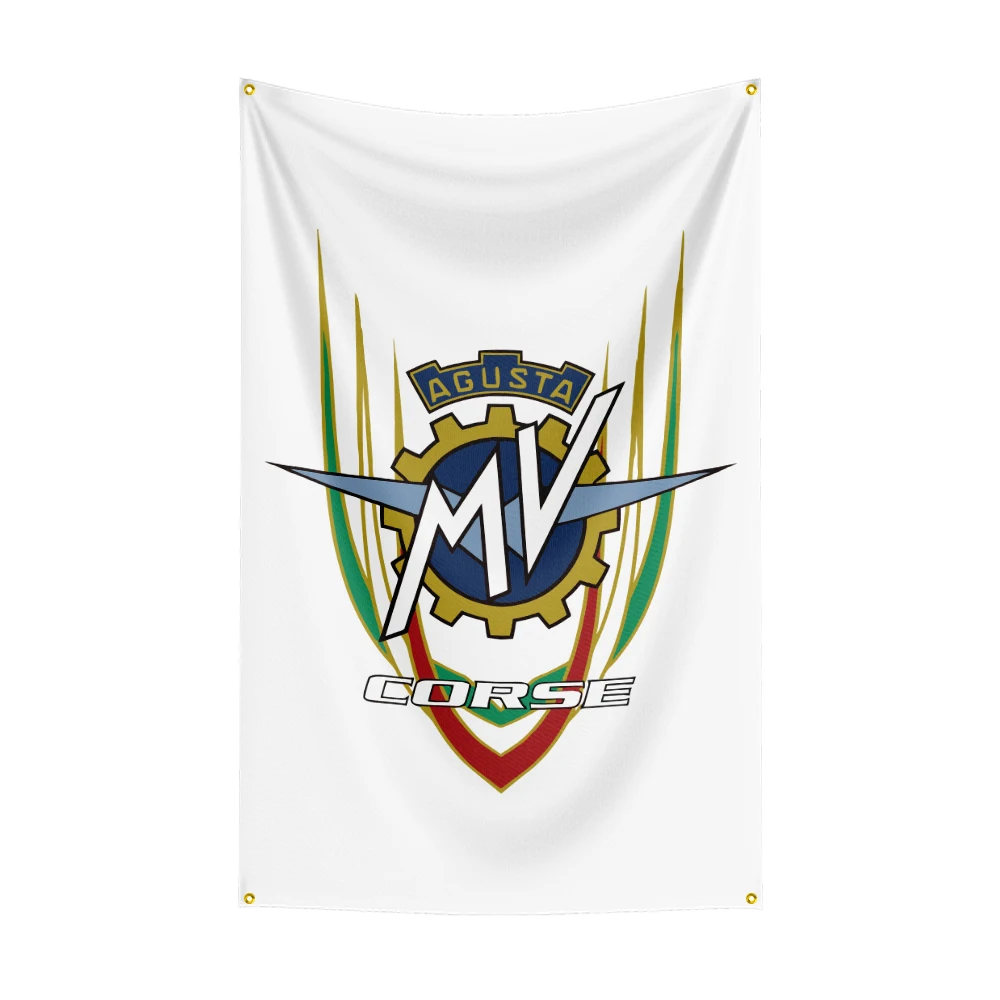 3X5Ft MV Agustas Racing Motorcycle Flag For Decor