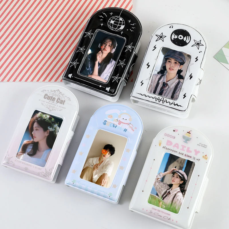 Kpop Binder 3 Inch Photo Card Organizer Card Holder Idol Postcard Album Photo Lomo Card Collector Card Photocards Holder