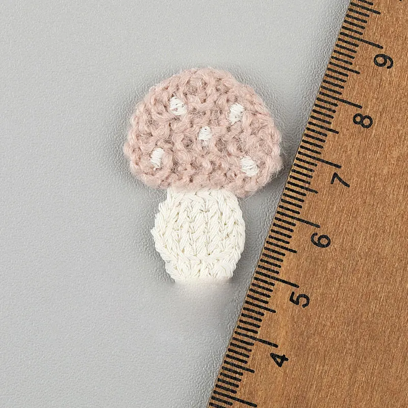 20 Stück Stickerei-Pilz-Applikationen für DIY-Haarspangen, Schuhblumen, Broschen, Kleidungszubehör-Patches – Detail 6