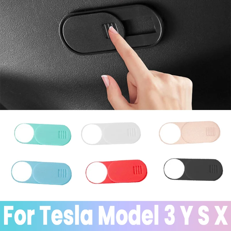 

Car Camera Cover For Tesla Model 3 2024 Y Webcam Slide Blocker Privacy Protector 1 / 5 Pcs compatible with tablet PC Laptop iPad