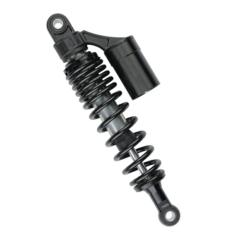 Motorcycle SHOCK - REAR - 370MM - PIGGY BACK - BLACK For MUTT Motorcycle Original Parts MPT-0164